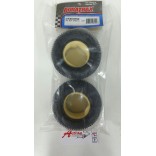 PAR DE PNEUS TRASEIRO COM INSERT TIRE REAR SPIKED (2) PARA EVADER ST DURATRAX DTXC 9704